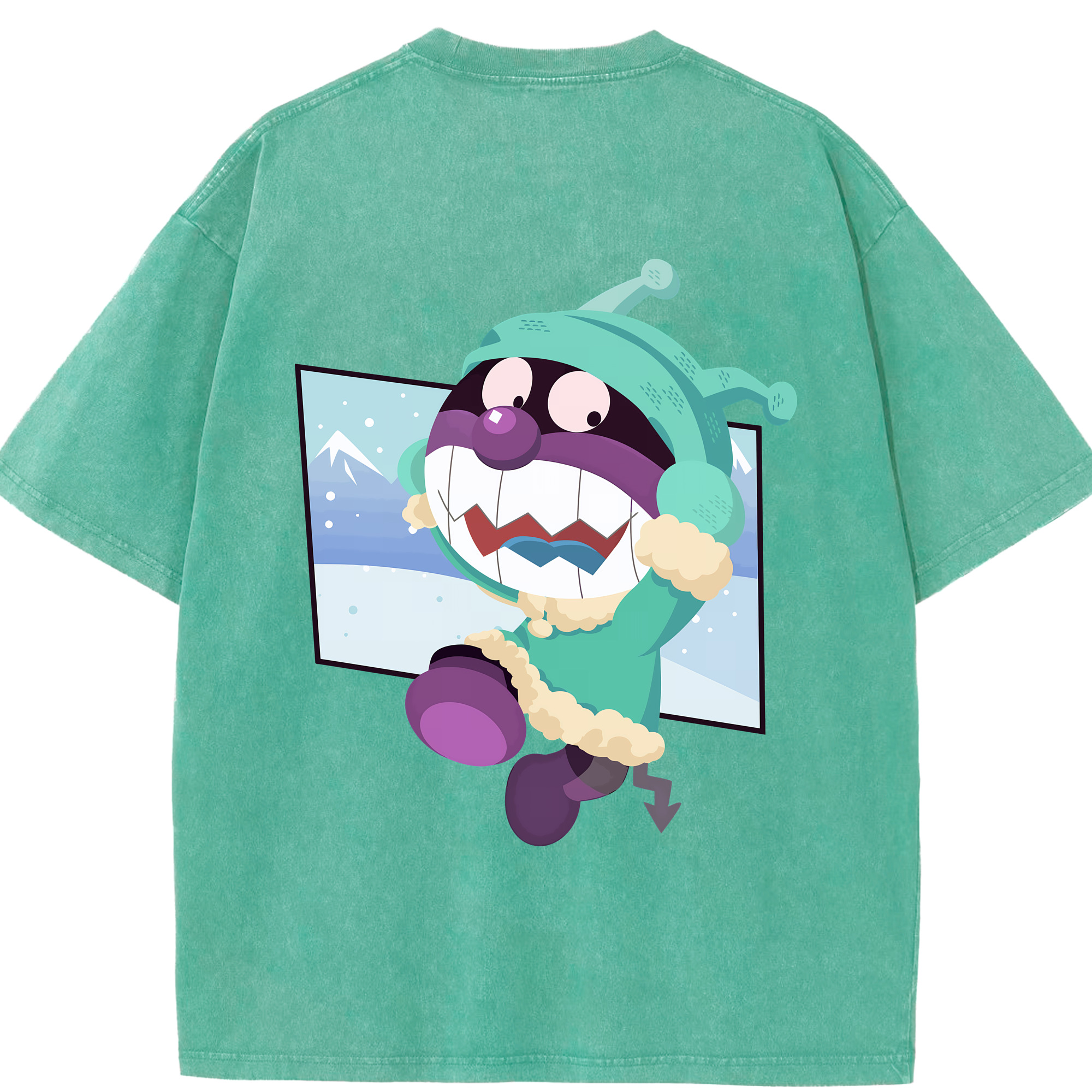 （画像用） アンパンマン Anpanman 綿100% ヴィンテージ風 半袖Tシャツ（背面プリント）